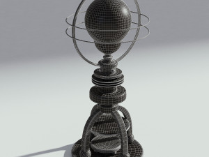 copper bulb lamp 3D 모델