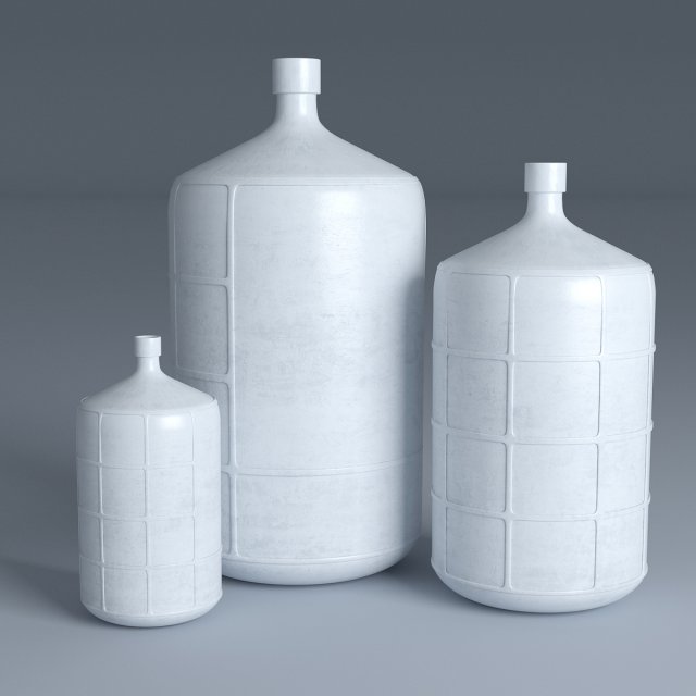 big clay vases set 3D 模型 .c4d .max .obj .3ds .fbx .stl .blend 