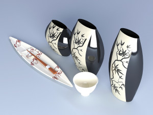 china pottery 3D मॉडल