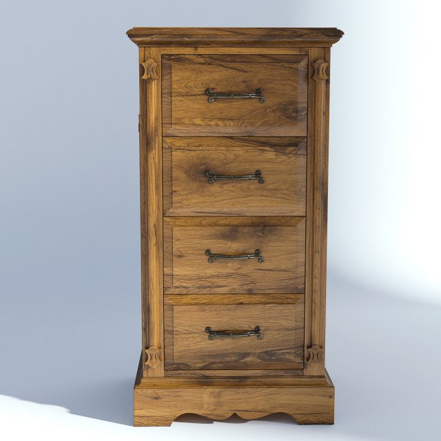victorian bedside old natural 3D Модель .c4d .max .obj .3ds .fbx .stl .blend 