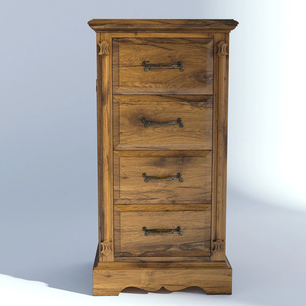 victorian bedside old natural 3D Model .c4d .max .obj .3ds .fbx .stl .blend 