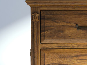 victorian dresser old natural Modelo 3D