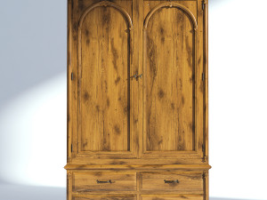 victorian wardrobe old natural Modelo 3D