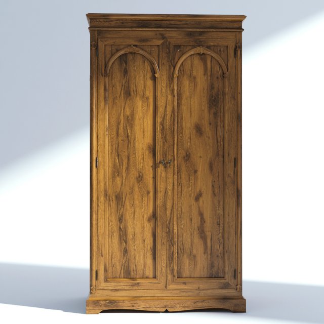 victorian wardrobe old natural1 Modello 3D .c4d .max .obj .3ds .fbx .stl .blend 