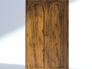 victorian wardrobe old natural1 Model 3D