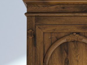 victorian wardrobe old natural1 Modello 3D