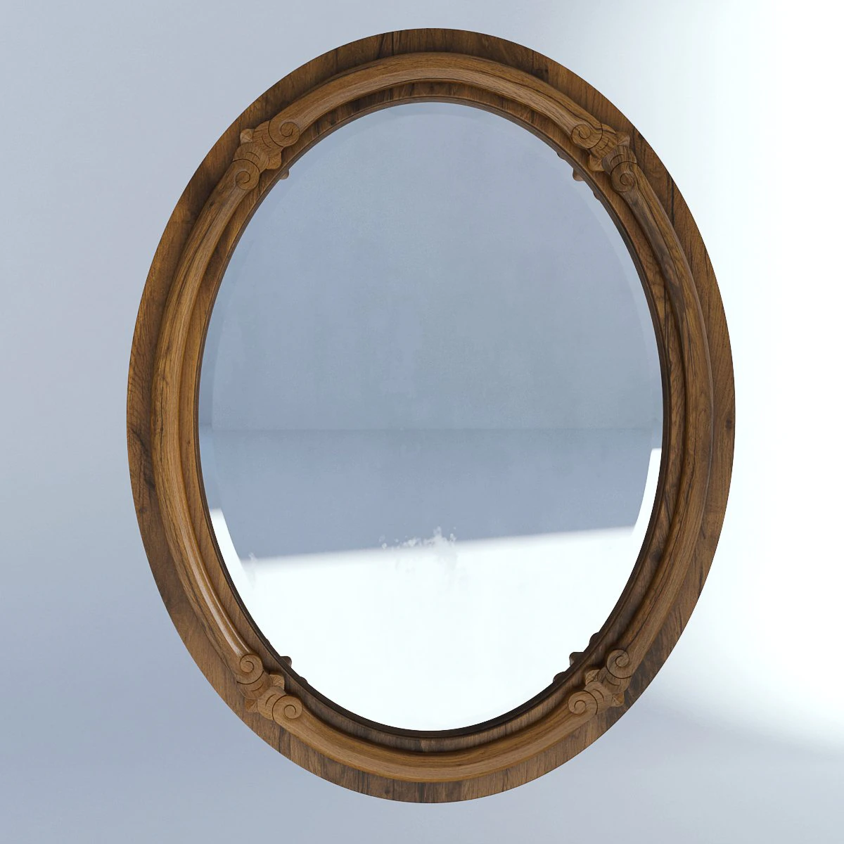 victorian mirror wall old natural 3D Model .c4d .max .obj .3ds .fbx .stl .blend 