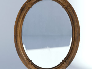 victorian mirror wall old natural 3D Model