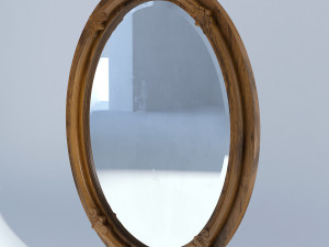 victorian mirror wall old natural 3Dモデル