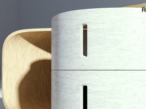 modern wooden coffee table Modello 3D