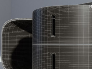 modern wooden coffee table Modello 3D