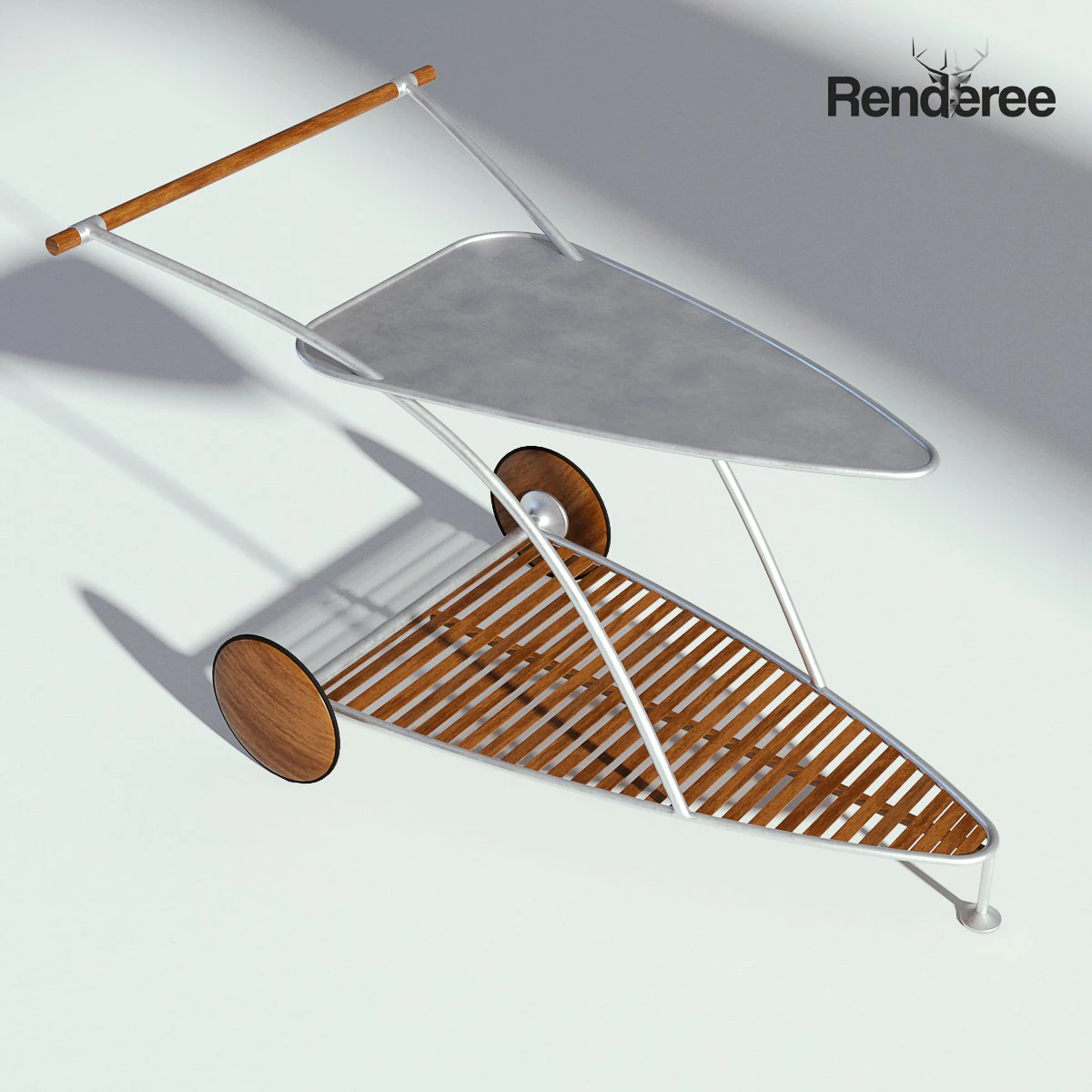 garden food cart 3D Model .c4d .max .obj .3ds .fbx .stl .blend 