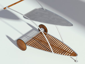 garden food cart 3D Model