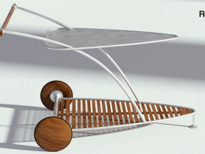 garden food cart 3D 模型