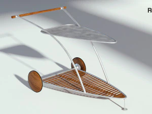 garden food cart 3D Model