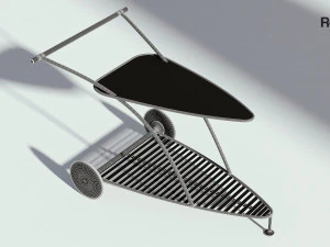 garden food cart 3D Model