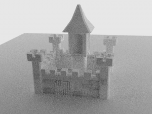 low poly castle 3D Model