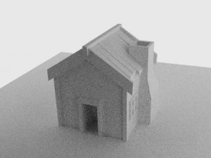 maison low poly Modèle 3D