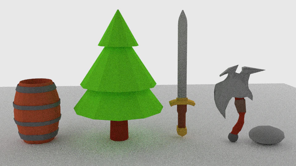 medieval kit 3D Model .c4d .max .obj .3ds .fbx .stl .blend 