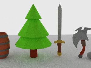 kit medievale Modello 3D