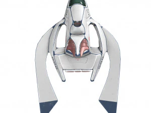 sci-fi aircraft 3D Model
