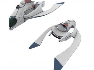 sci-fi aircraft 3D Model