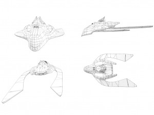 sci-fi aircraft 3D 모델