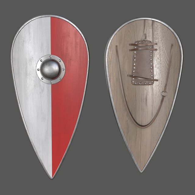 shield Model 3D .c4d .max .obj .3ds .fbx .stl .blend