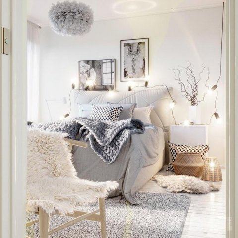 modern nordic bedroom 3D मॉडल .c4d .max .obj .3ds .fbx .stl .blend 