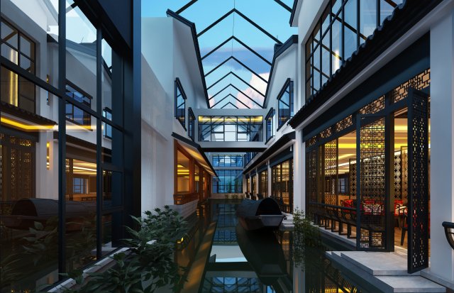 hotel design 3D Model .c4d .max .obj .3ds .fbx .stl .blend