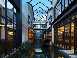 호텔 디자인 3D 모델