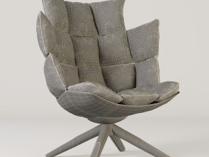 modern leather lounge chair 3D 模型