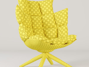 modern leather lounge chair 3D 模型