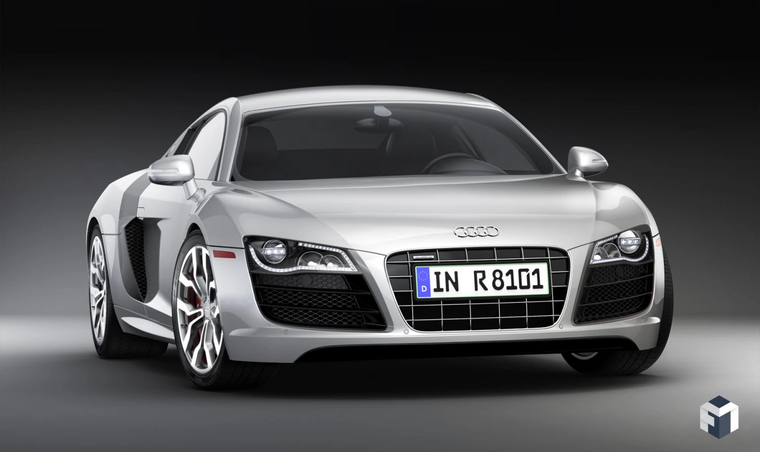 audi r8 2010 v10 3D Model .c4d .max .obj .3ds .fbx .stl .blend