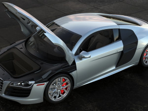 audi r8 2010 v10 3D Модель