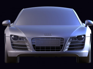 audi r8 2010 v10 3D Модель
