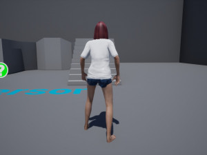 free game ready photo-realistic human character emily vr - ar - low-poly Modèle 3D