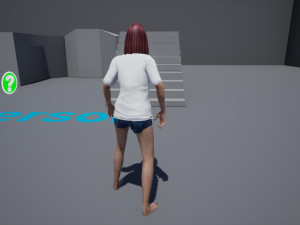 free game ready photo-realistic human character emily vr - ar - low-poly Modèle 3D