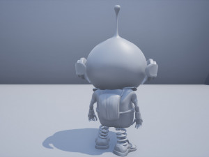 game ready realistic alien creature character pivi low-poly 3D Model