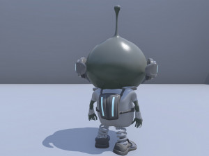 game ready realistic alien creature character pivi low-poly 3D Model