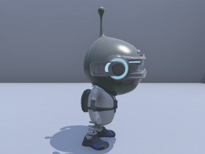 game ready realistic alien creature character pivi low-poly 3D Model