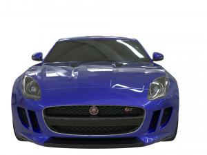 jaguar type f realistic pbr model Modello 3D