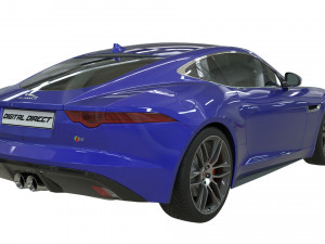 jaguar type f realistic pbr model Modello 3D