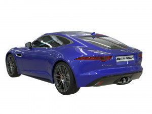 jaguar type f realistic pbr model Modello 3D