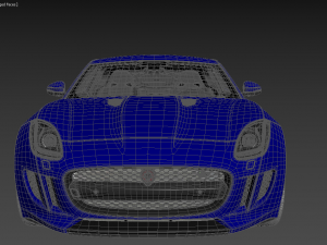jaguar type f realistic pbr model Modello 3D