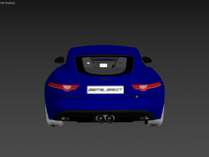 jaguar type f realistic pbr model Modello 3D