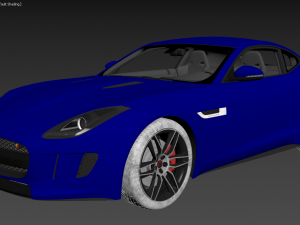 jaguar type f realistic pbr model Modello 3D