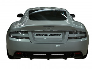 realistic car aston martin dbs with interior rigged vehicle low-poly 3D Model