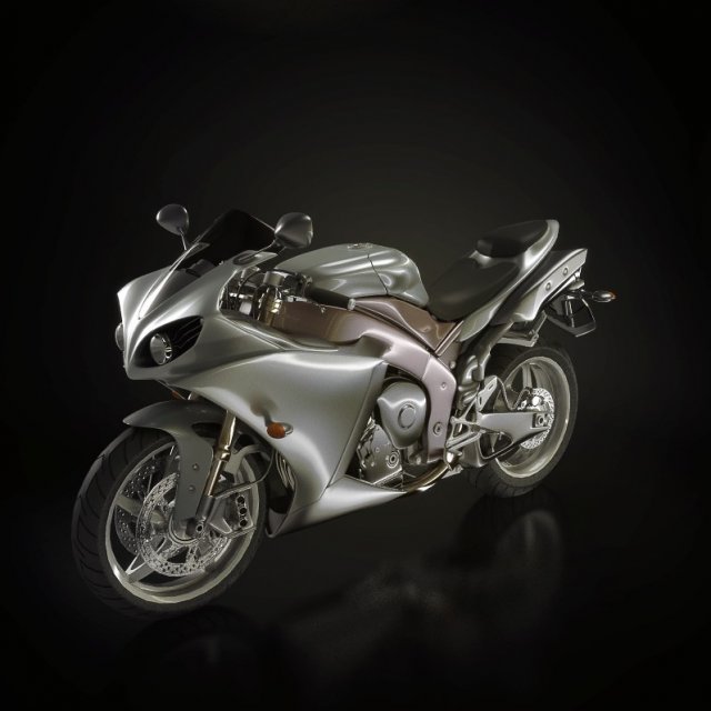 racing motorcycle 3D 모델 .c4d .max .obj .3ds .fbx .stl .blend 