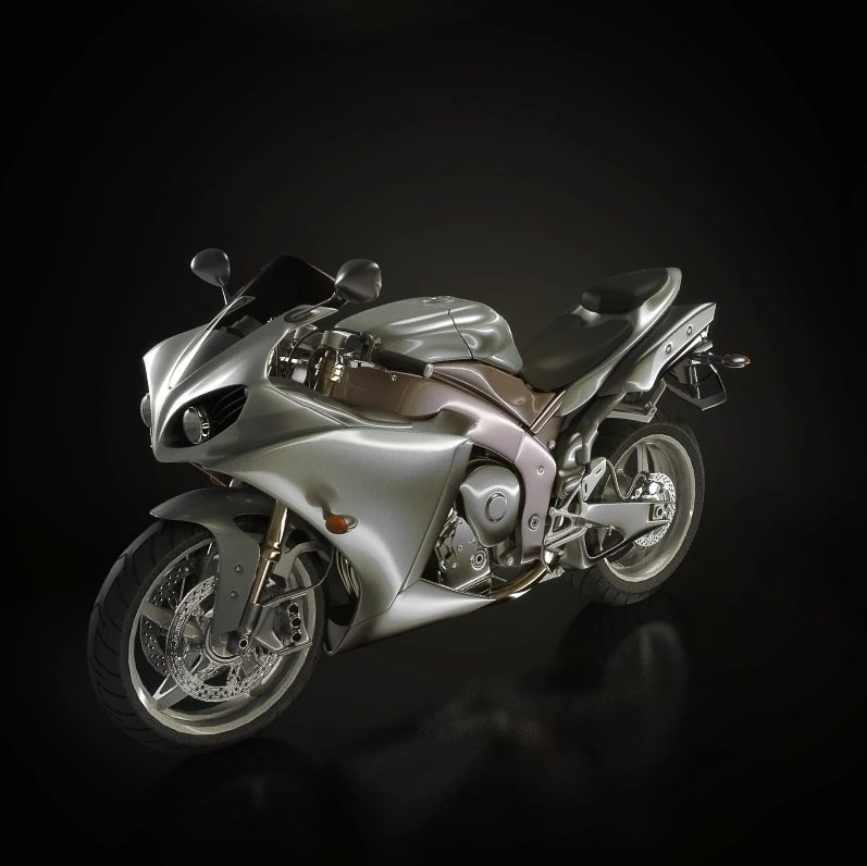 racing motorcycle 3D Model .c4d .max .obj .3ds .fbx .stl .blend 